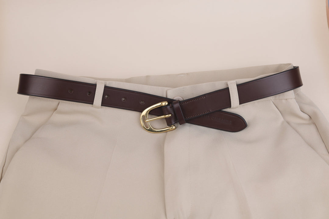 EQUES STIRRUP BRASS BUCKLE BELT – Premium Leather Belt for Men