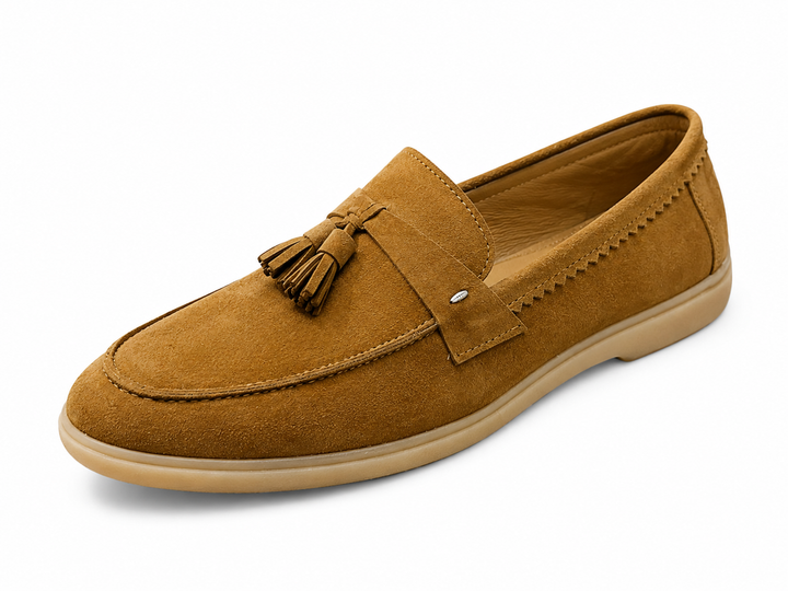 Cape Camel Suede Loafer/ Tassels