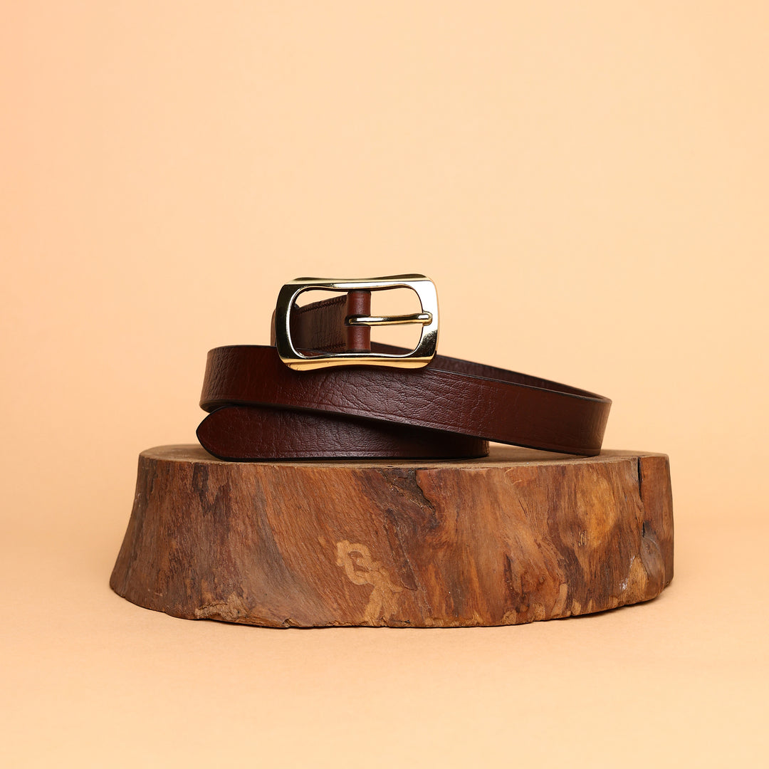 Women ITALIANO Oak Minimalistic Belt