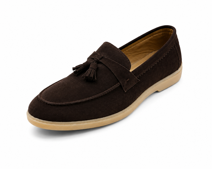 Joburg Brown Suede Loafer/ Tassels