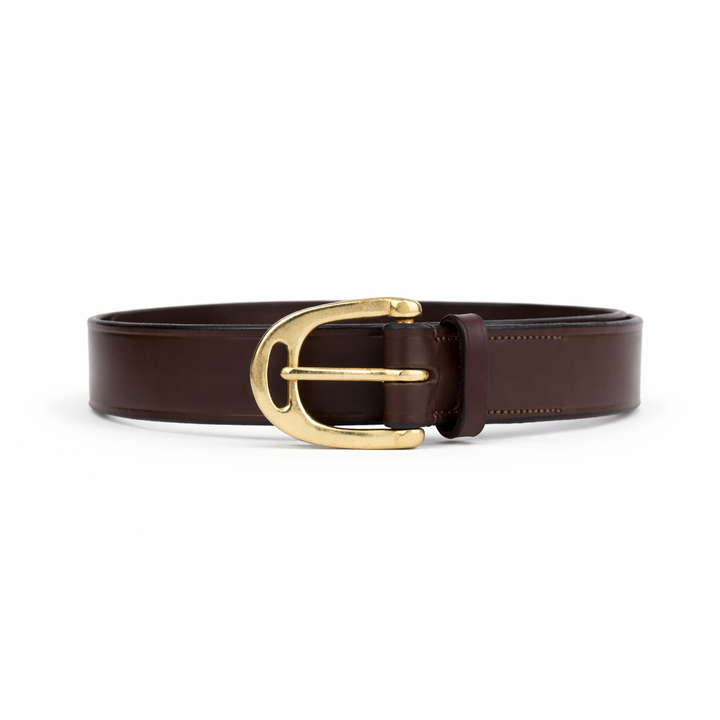 EQUES STIRRUP BRASS BUCKLE BELT – Premium Leather Belt for Men