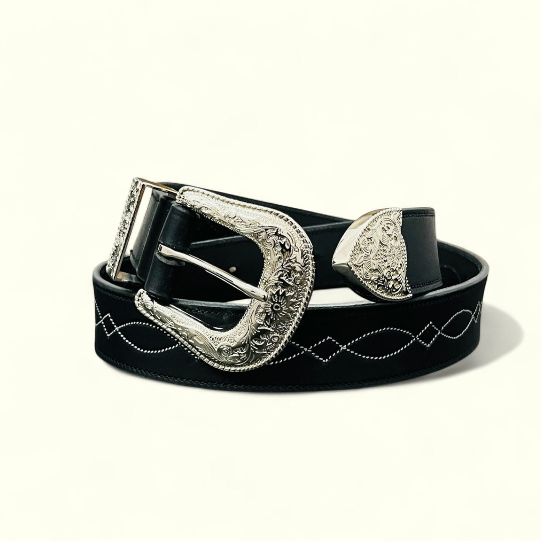 Texas Belt Western Fancy Stitched Belt