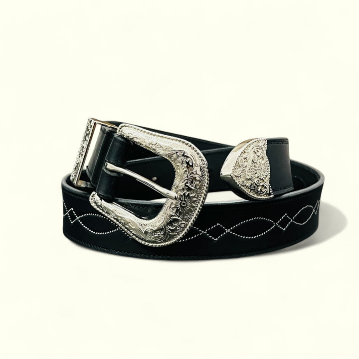 Texas Belt Western Fancy Stitched Belt
