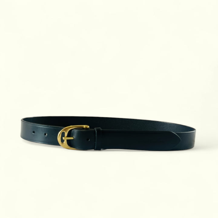 EQUES STIRRUP BRASS BUCKLE BELT – Premium Leather Belt for Men