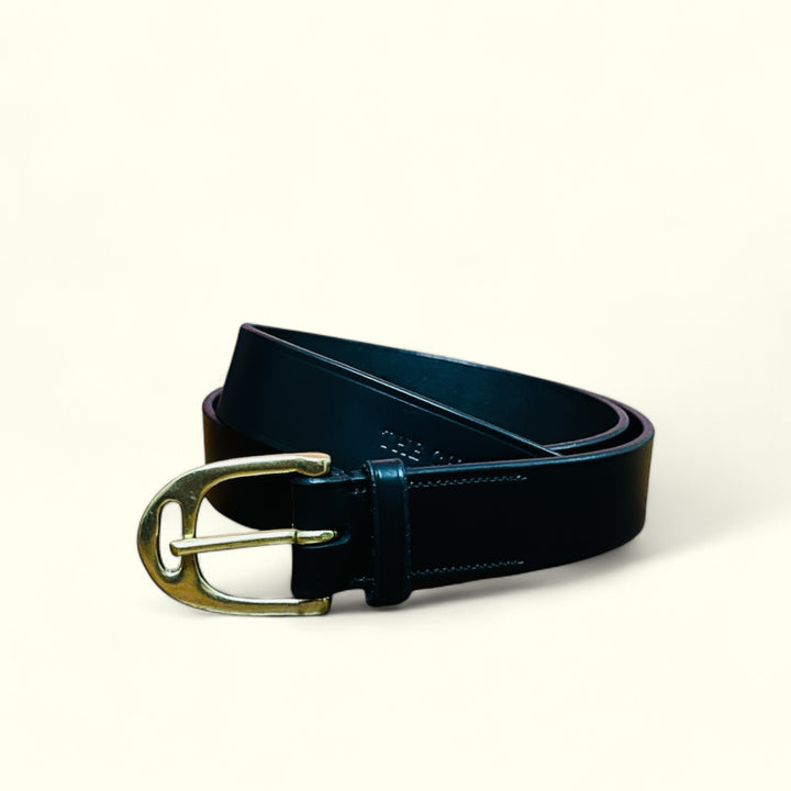 EQUES STIRRUP BRASS BUCKLE BELT – Premium Leather Belt for Men